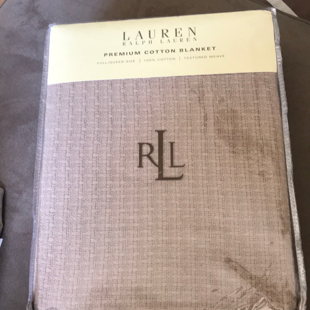 Ralph Lauren Premium Cotton Blanket full/queen